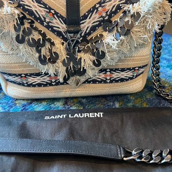 YSL CANVAS COLLEGE BAG - Picture 13 of 15